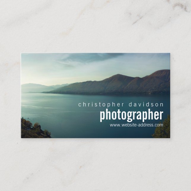 Carte de visite photographe personnalisable (Devant)