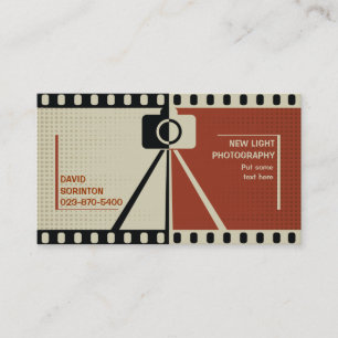 Carte De Visite Photographe photo noir, beige