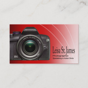 Carte De Visite Photographe professionnel de "appareil-photo" -,