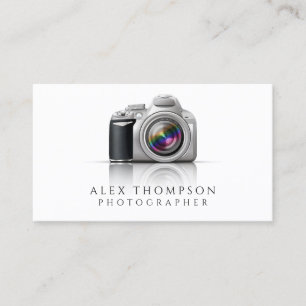 Carte De Visite Photographe professionnel de l'appareil photo refl