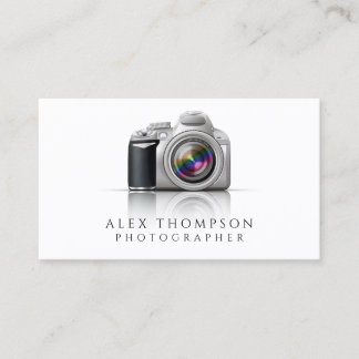 Carte De Visite Photographe professionnel de l'appareil photo refl