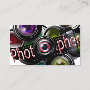Carte De Visite Photographe professionnel de photo - rouge