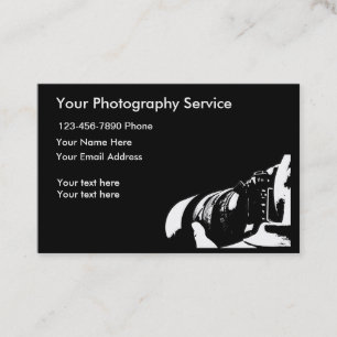 Carte De Visite Photographe professionnel moderne