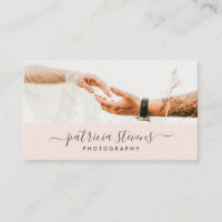 Photographe rose moderne script typographie photo