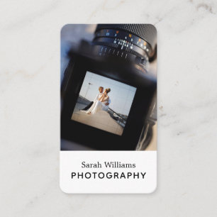 Carte De Visite Photographe Vertical Tendance Moderne