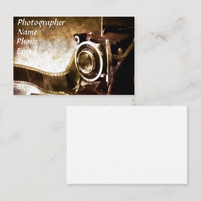 Carte De Visite photographe vintage (Devant / Derrière)