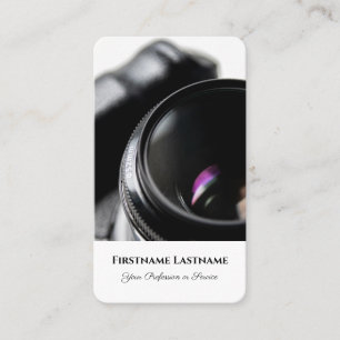 Carte De Visite Photographes Vidéographes DSLR lentilles de caméra