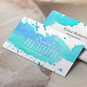 Carte De Visite Photographie aquarelle Photographe moderne