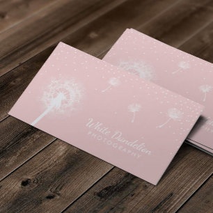 Carte De Visite Photographie Dandelion soufflant fille photographe
