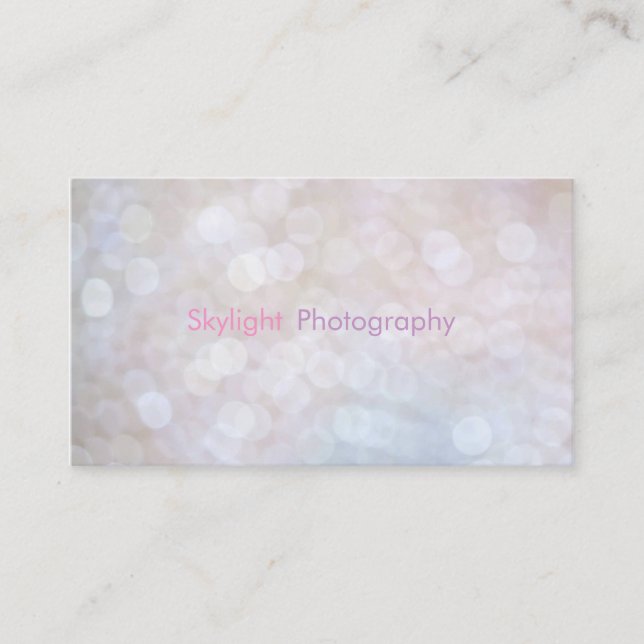 Carte De Visite Photographie de Bokeh/cartes de visite de (Devant)