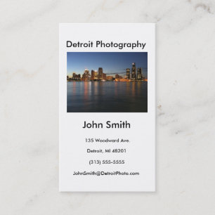 Carte de visite, photographie de Detroit