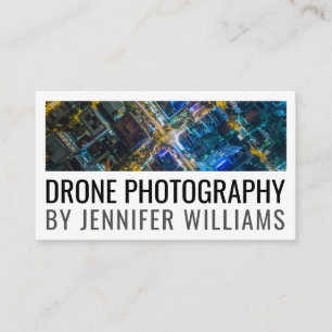 Carte De Visite Photographie de drone aérien audacieuse