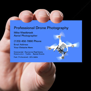Carte De Visite Photographie de drone aérien professionnel