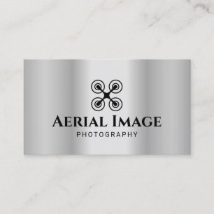 Carte De Visite Photographie de drone aérien professionnel Faux M