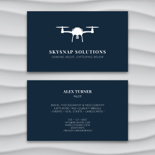 Carte De Visite Photographie de drone aérien Vidéographie Marine m