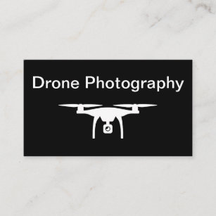 Carte De Visite Photographie de drone de conception minimale