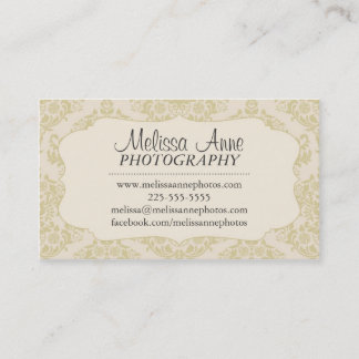 Carte De Visite Photographie de fantaisie de damassé