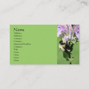 Carte De Visite Photographie de nature de baume des abeilles et d'