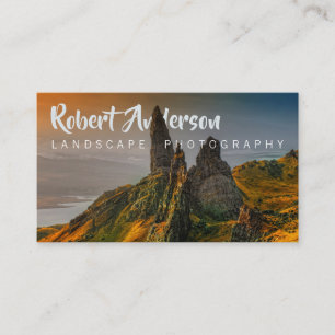 Carte De Visite Photographie de paysage intégrée par texte