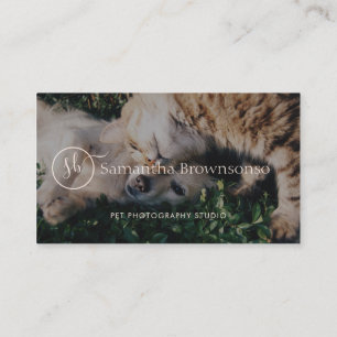 Carte De Visite Photographie de portrait personnalisé d'animaux de
