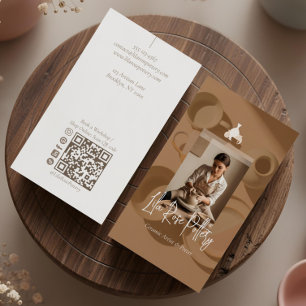 Carte De Visite Photographie de poterie artistique artisanale mode