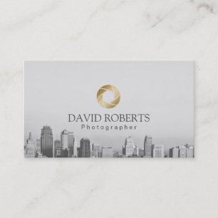 Carte De Visite Photographie d'horizon de volet d'or de