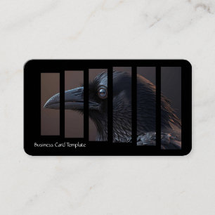 Carte De Visite Photographie d'oiseau Corbeau ou corbeau