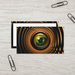 Carte De Visite Photographie du visualiseur de lentilles de caméra