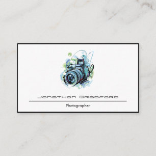 Carte De Visite Photographie d'un reflex aquarelle artistique