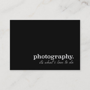 Carte De Visite Photographie est il ce que j'aime faire ! ! Perle