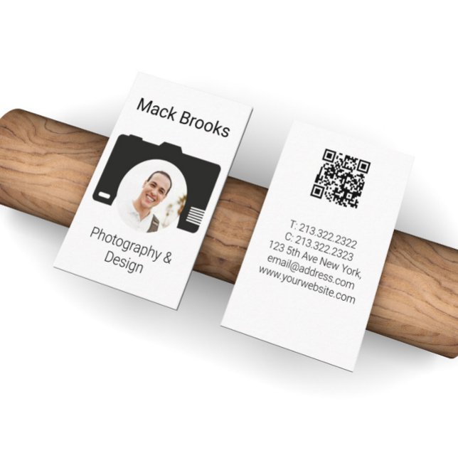 Carte De Visite Photographie et conception de code QR professionne (Créateur téléchargé)