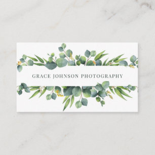 Carte De Visite Photographie florale d'aquarelle