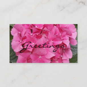 Carte De Visite Photographie florale rose Nature