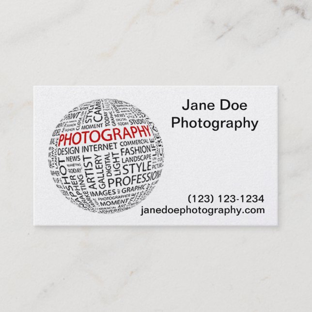 Carte De Visite Photographie globale (Devant)