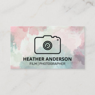 Carte De Visite Photographie Logo Appareil Photo Créatif