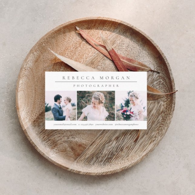 Carte De Visite Photographie minimale classique (Créateur téléchargé)