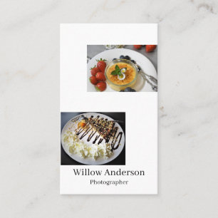 Carte De Visite Photographie minimaliste moderne et chic Typograph