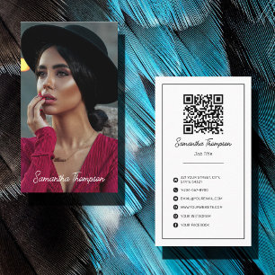 Carte De Visite Photographie minimaliste photo complète moderne