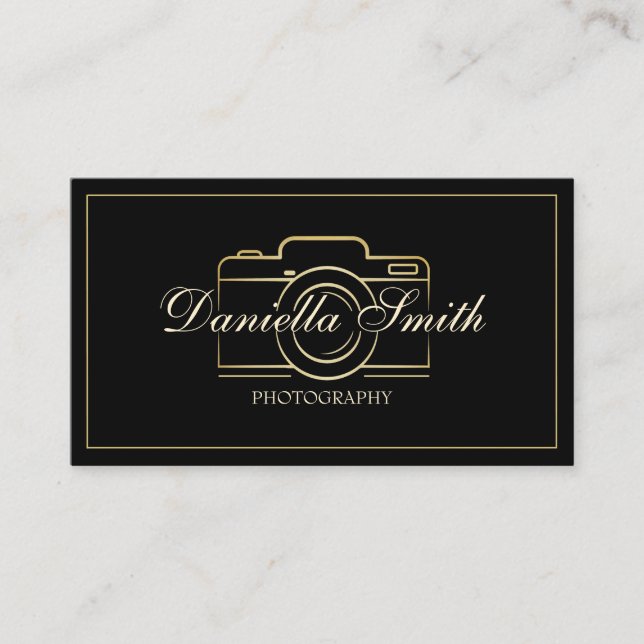 Carte De Visite Photographie minimaliste professionnelle (Devant)
