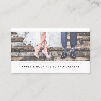 Carte De Visite Photographie minimaliste simple et moderne