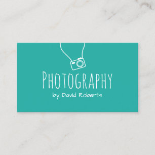 Carte De Visite Photographie moderne d'appareil-photo simple de