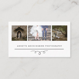 Carte De Visite Photographie moderne de l'élégance   trois photo