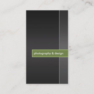 Carte De Visite photographie moderne et minimale de noir et de