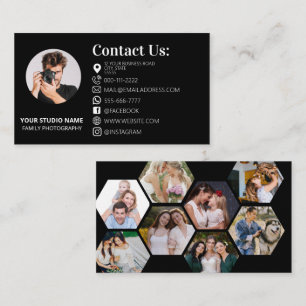 Carte De Visite Photographie moderne Marketing Caméra Photographe