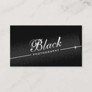 Carte De Visite Photographie Moderne Noir clair Photographe