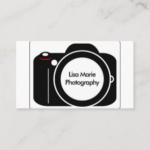 Carte De Visite Photographie moderne simple d'appareil-photo