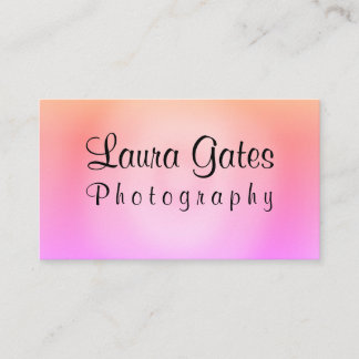 Carte De Visite Photographie pourpre orange rose d'aquarelle