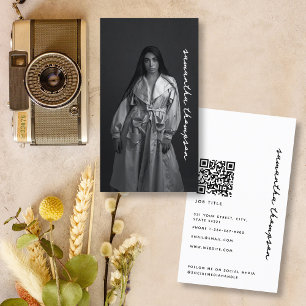 Carte De Visite Photographie professionnelle de script moderne