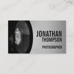 Carte De Visite Photographie professionnelle en noir et blanc