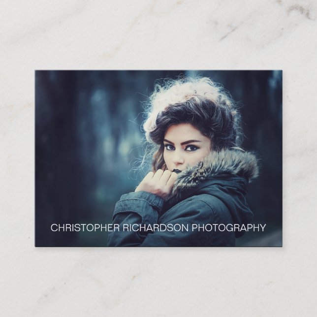 Carte De Visite Photographie simple et élégante (Devant)